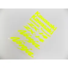 Kit Adesivo Compatível Kawasaki Ninja 650 Amarelo Fluorecent Foto mini 3