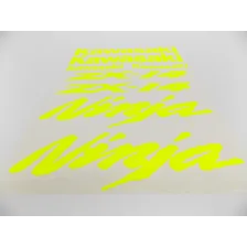 Kit Adesivo Compatível Kawasaki Ninja 650 Amarelo Fluorecent Foto mini 2