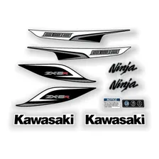 Kit Adesivo Compatível Kawasaki Ninja Zx-6r 636 2013 Branca Foto mini  2