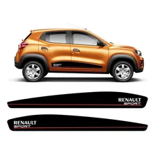 Kit Adesivo CompatÃvel Kwid Faixa Lateral F471 Foto mini 1
