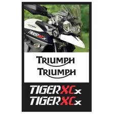 Kit Adesivo CompatÃvel Triumph Tiger 800 Xca 2018 Branca Cor padrão Foto mini 1