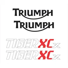 Kit Adesivo CompatÃvel Triumph Tiger 800 Xca 2018 Branca Cor padrão Foto mini 2
