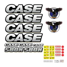 Kit Adesivo Completo Retroescavadeira 580n Decal-vic Foto mini 1
