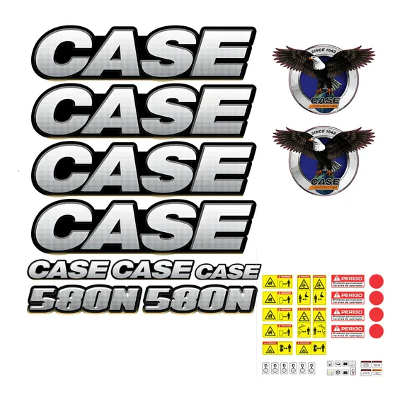 Kit Adesivo Completo Retroescavadeira 580n Decal-vic Foto 1