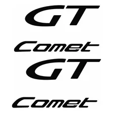 Kit Adesivo Emblema Resinado Compatível Comet Gt Par Rs18 Foto  mini 1