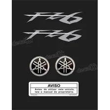 Kit Adesivo Emblema Yamaha Fazer Fz6 + Logo Resinado Fz6n602 Cor ADESIVO EMBLEMA GRÁFICO FZ6 Foto mini 2