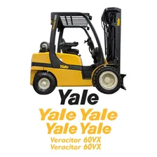 Kit Adesivo Empilhadeira Yale 60vx Completo Etiquetas Mk Foto mini 2