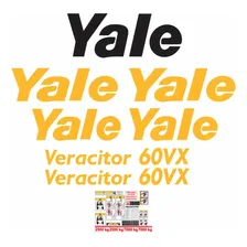 Kit Adesivo Empilhadeira Yale 60vx Completo Etiquetas Mk Foto mini 1