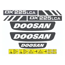 Kit Adesivo Escavadeira Doosan Dx225 Lca Dx225lca Mk Foto mini 2