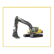 Kit Adesivo Escavadeira Volvo Ec210b Ec210 B + Etiqueta Mk Cor ADESIVO EMBLEMA GRÁFICO EC 210B Foto mini 1