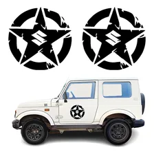 Kit Adesivo Estrela Personalizada Suzuki Samurai Cor Preto Foto mini 1