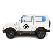 Kit Adesivo Estrela Personalizada Suzuki Samurai Cor Preto Foto mini 3