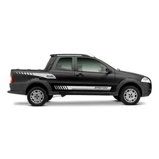 Kit Adesivo Faixa Fiat Strada Adventure Cab Dupla- Prata 08 Foto mini 2