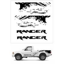 Kit Adesivo Faixa Ford Ranger Cabine Simples Foto mini 1