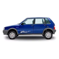 Kit Adesivo Faixa Lateral Compatível Fiat Uno Way 2013 R706 Foto mini 3