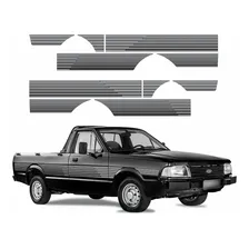 Kit Adesivo Faixa Lateral Ford Pampa 94 Prata Foto mini 1