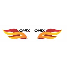 Kit Adesivo Faixa Lateral Para Chevrolet Onix 13687 Cor Laranja Foto mini 2