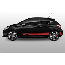 Kit Adesivo Faixa Lateral Para Peugeot 208 Vermelho 13840 Foto mini 1