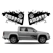 Kit Adesivo Faixa Lateral Para Volkswagen Amarok 13967 Cor KIT ADESIVO FAIXA LATERAL PARA AMAROK Foto mini 1