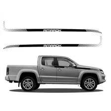 Kit Adesivo Faixa Lateral Para Volkswagen Amarok 13968 Cor Kit Adesivo Faixa Lateral Para Amarok Foto  mini 1