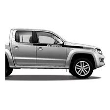 Kit Adesivo Faixa Lateral Para Volkswagen Amarok 13968 Cor Kit Adesivo Faixa Lateral Para Amarok Foto mini  3