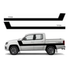 Kit Adesivo Faixa Lateral Para Volkswagen Amarok 13969 Cor KIT ADESIVO FAIXA LATERAL PARA AMAROK Foto  mini 1