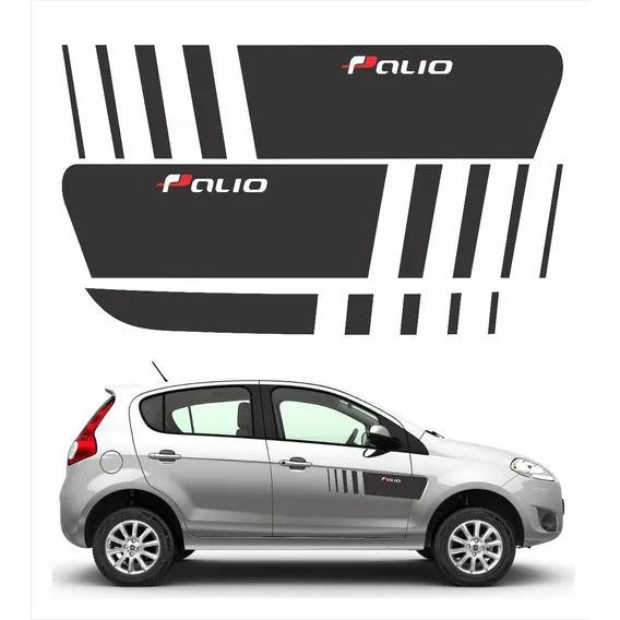 Kit Adesivo Faixa Lateral Personalizado Fiat Palio Ca4757 Foto 1