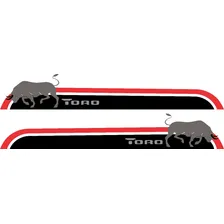 Kit Adesivo Faixa Lateral Personalizado Fiat Toro Ca11684 Cor PRETO E VERMELHO Foto mini 2