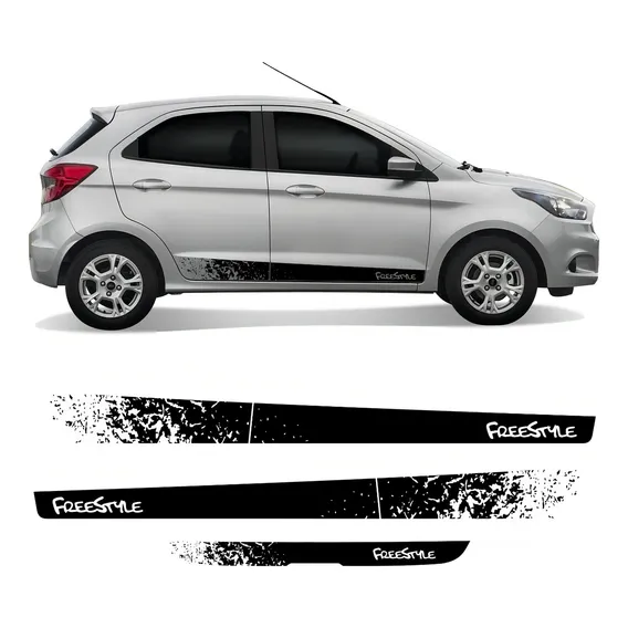 Kit Adesivo Faixa Lateral Traseira Ford Ka Freestyle Foto 1