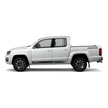 Kit Adesivo Faixa Lateral Traseira Vw Amarok 4motion Preto Foto mini 2