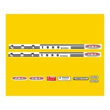 Kit Adesivo Faixa Lateral Trator Cbt 1000 Diesel Completo Foto  mini 1