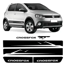 Kit Adesivo Faixa Lateral Vw Crossfox 2010 2011 Preto Jogo Foto mini 1