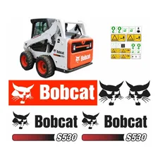 Kit Adesivo Faixa Mini Carregadeira Bobcat S530 Etiquetas Cor ADESIVO PARA MINI CARREGADEIRA BOBCAT S530 Foto mini 1