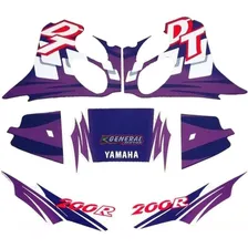 Kit Adesivo Faixas Moto Yamaha Dt 200r 1997 Azul Foto mini 1