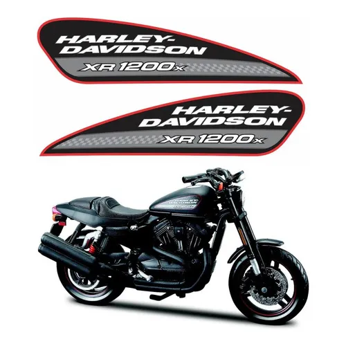 Kit Adesivo Harley Davidson Sportster Xr 1200x Branca Cor ADESIVO HARLEY DAVIDSON 1200x Foto 1