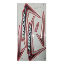 Kit Adesivo Jogo Faixa Moto Honda Bros 125 2015 Vermelha Foto mini 1