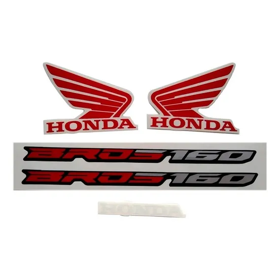 Kit Adesivo Jogo Faixa Moto Honda Bros 160 2017/2018 Branca Foto 1