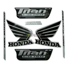 Kit Adesivo Jogo Faixa Moto Honda Titan 150 2010 Ex Vermelha Foto  mini 1