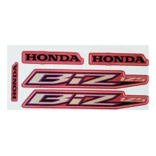 Kit Adesivo Jogo Faixas Honda Biz 125 2014 Es Rosa Cor Rosa Foto  mini 1