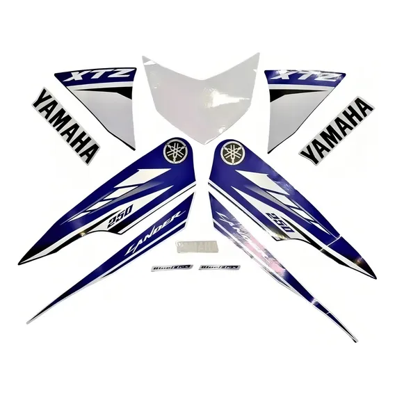 Kit Adesivo Jogo Faixas Lander 250 2018/19 Azul Foto 1