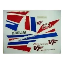 Kit Adesivo Jogo Faixas Moto Daelim Vf125 Branca Foto mini 1