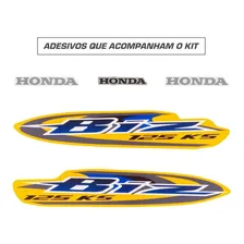 Kit Adesivo Jogo Faixas Moto Honda Biz 125 2008 Ks Amarela Foto mini 1