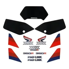Kit Adesivo Jogo Faixas Moto Honda Xlx 350 1987 Branca Foto mini 1