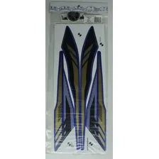 Kit Adesivo Jogo Faixas Yamaha Fazer 150 Ed Sed 2016 Cor Azul Foto  mini 1