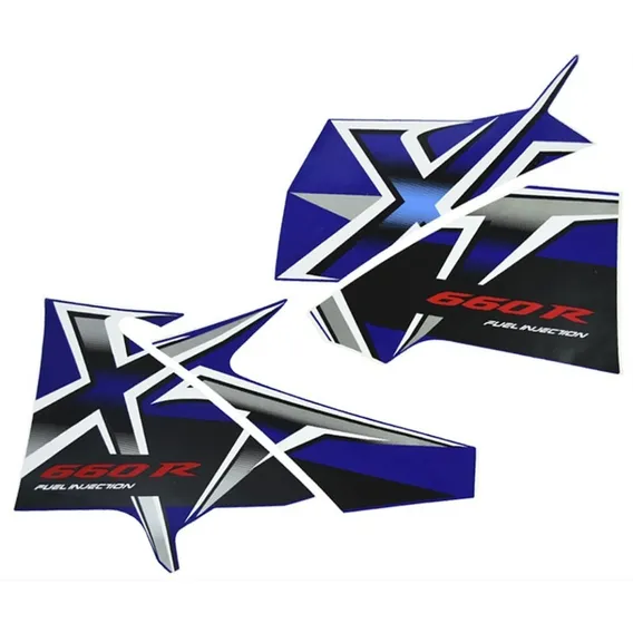 Kit Adesivo Jogo Faixas Yamaha Xt 660 2008 Azul Foto 1