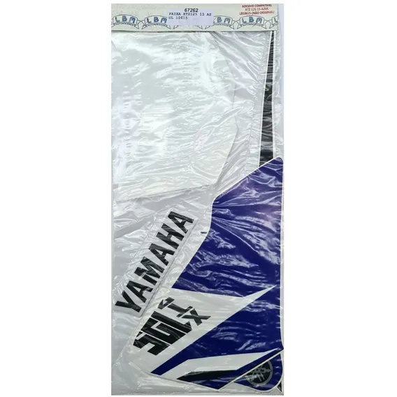 Kit Adesivo Jogo Faixas Yamaha Xtz 125 2015 Azul Foto 1