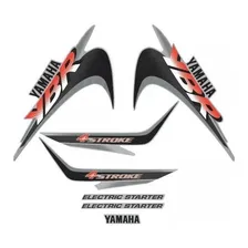 Kit Adesivo Jogo Faixas Yamaha Ybr 125 2001 Prata Foto mini 1