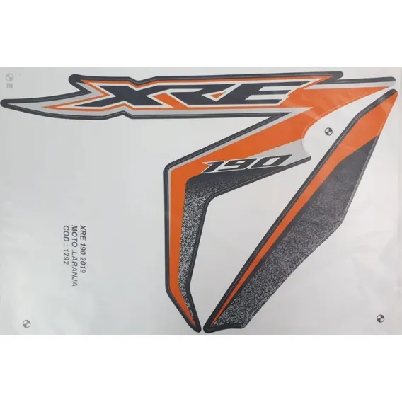 Kit Adesivo Jogo Honda Xre 190 2019 Laranja Foto 1