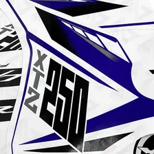 Kit Adesivo Lander 250 2015 Azul Moto Yamaha Faixa Jogo Foto mini  2
