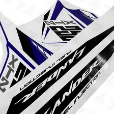 Kit Adesivo Lander 250 2015 Azul Moto Yamaha Faixa Jogo Foto mini  3
